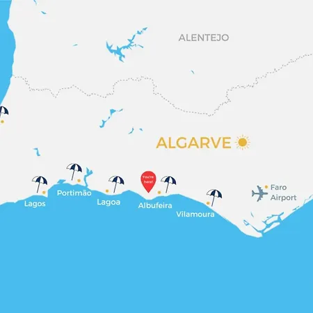 Family Holidays With Pool View Albufeira