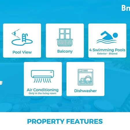 Family Holidays With Pool View Apartment *